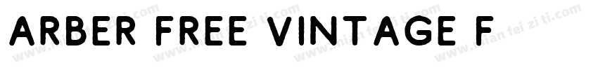 Arber Free Vintage F字体转换